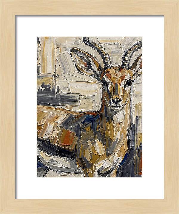Steenbok In Palette Knife Style