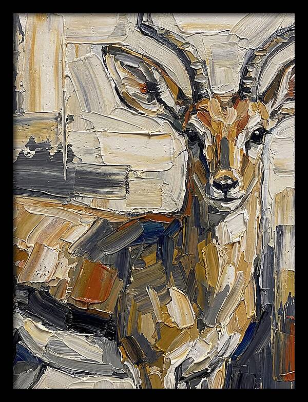 Steenbok In Palette Knife Style
