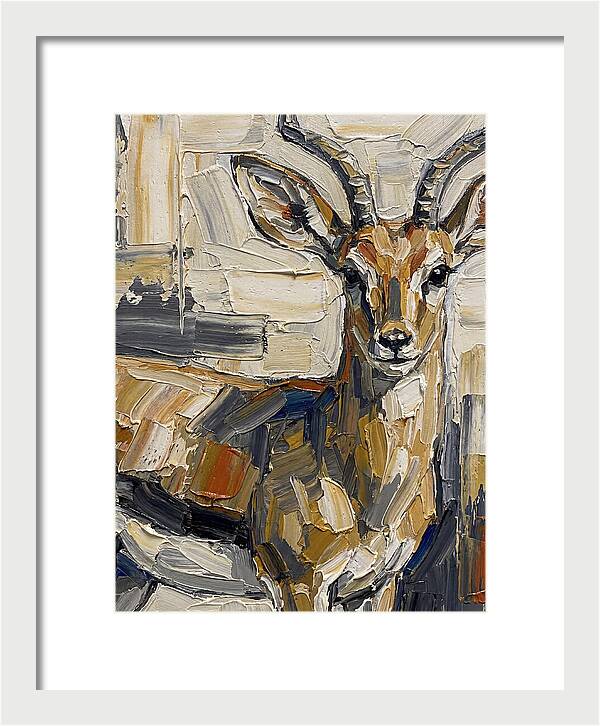 Steenbok In Palette Knife Style