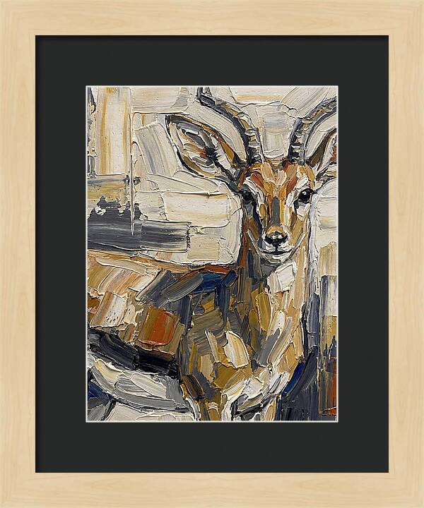 Steenbok In Palette Knife Style