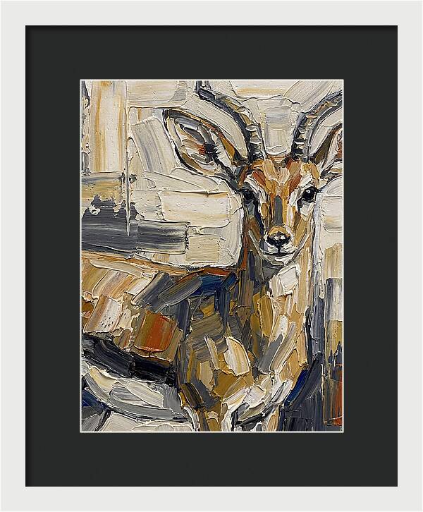 Steenbok In Palette Knife Style