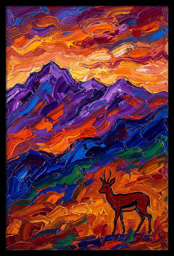 Steenbok In Vibrant Landscape