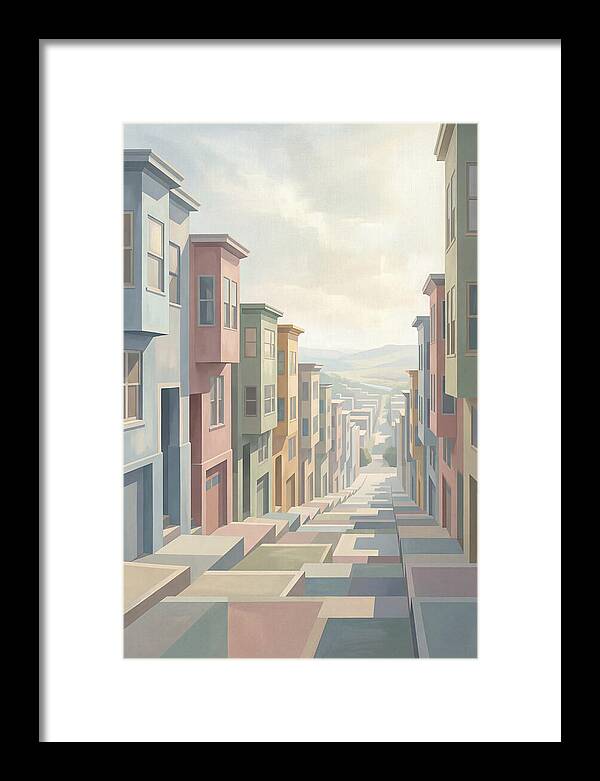 Steep City Street Perspective