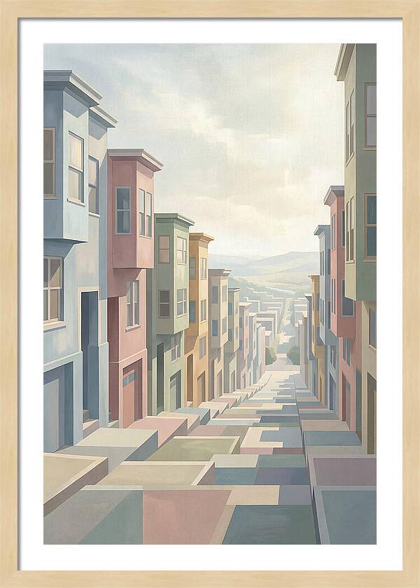 Steep City Street Perspective