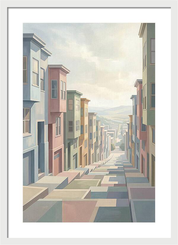 Steep City Street Perspective