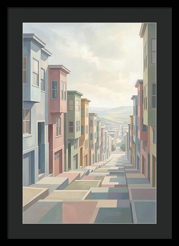 Steep City Street Perspective
