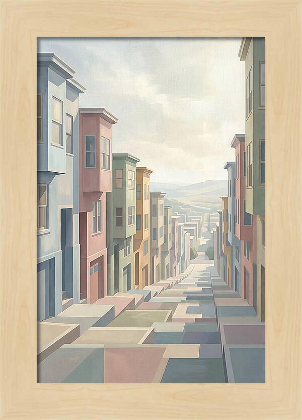 Steep City Street Perspective