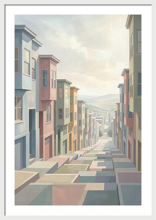 Steep City Street Perspective