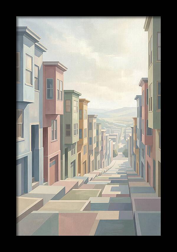 Steep City Street Perspective