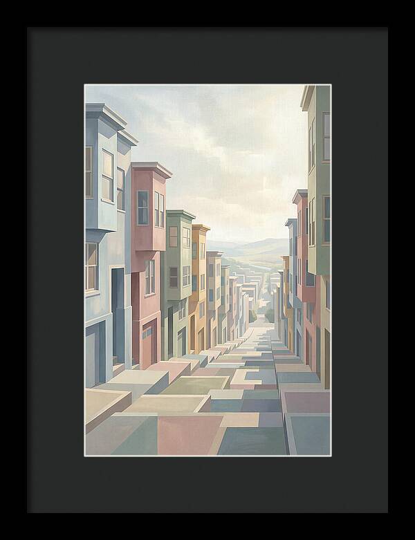 Steep City Street Perspective