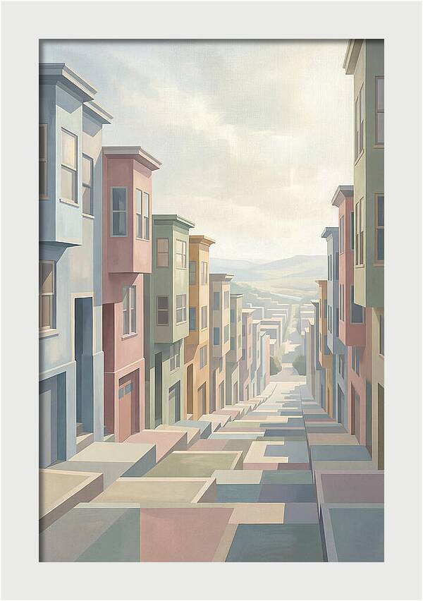 Steep City Street Perspective