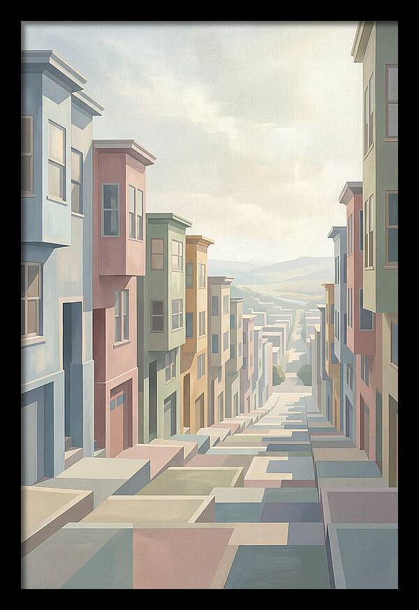 Steep City Street Perspective