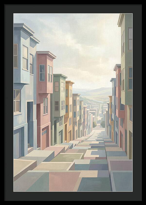 Steep City Street Perspective