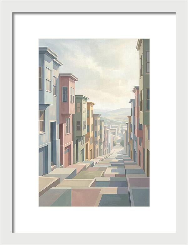 Steep City Street Perspective