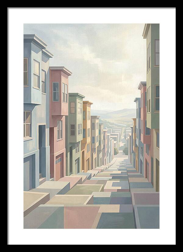Steep City Street Perspective
