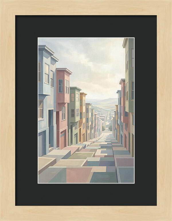 Steep City Street Perspective