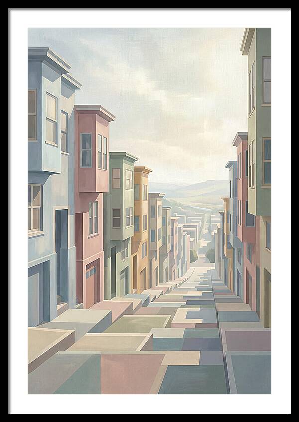 Steep City Street Perspective