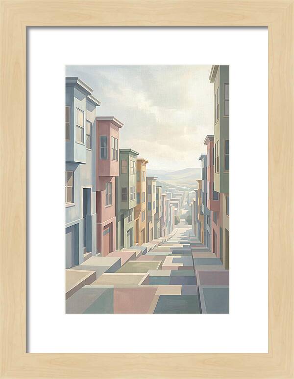 Steep City Street Perspective