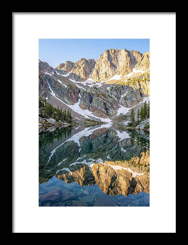 Steep Cliffs Above Mountain Lake