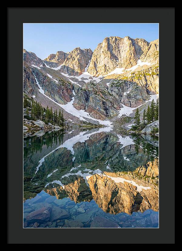 Steep Cliffs Above Mountain Lake