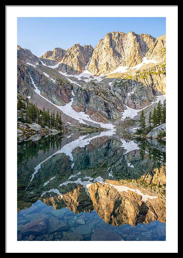 Steep Cliffs Above Mountain Lake