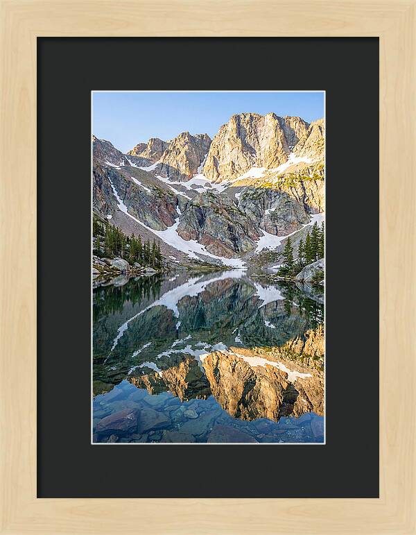 Steep Cliffs Above Mountain Lake