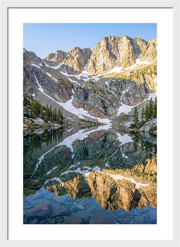 Steep Cliffs Above Mountain Lake