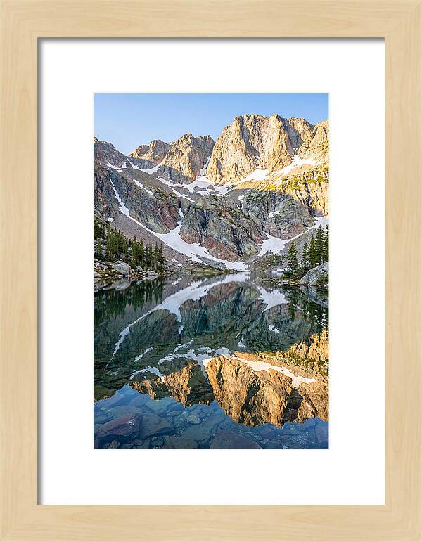 Steep Cliffs Above Mountain Lake