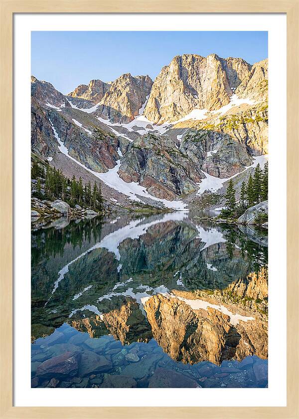 Steep Cliffs Above Mountain Lake
