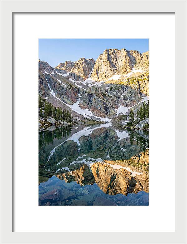Steep Cliffs Above Mountain Lake
