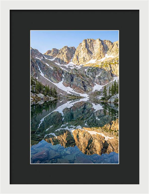 Steep Cliffs Above Mountain Lake