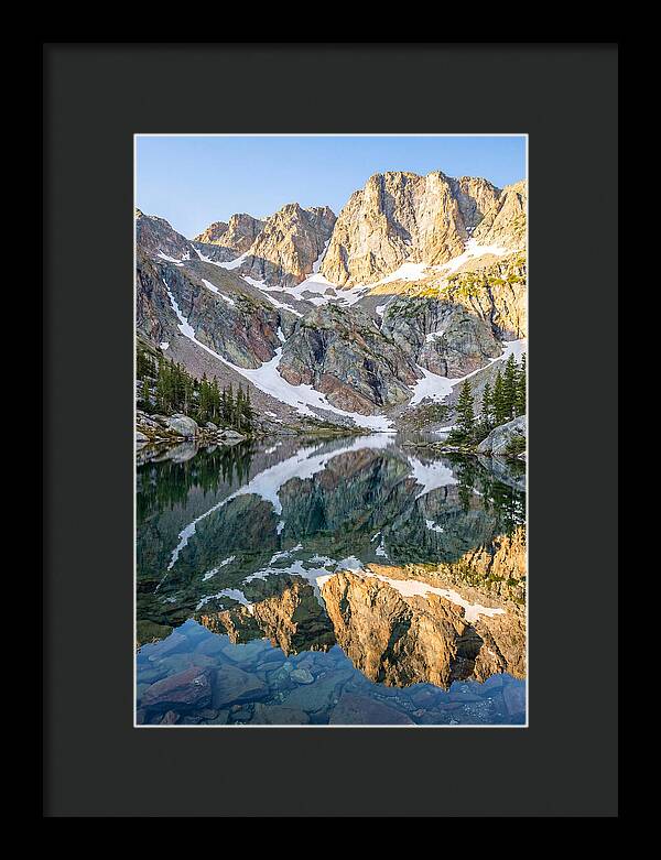 Steep Cliffs Above Mountain Lake