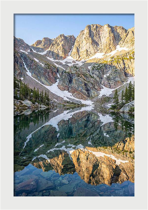 Steep Cliffs Above Mountain Lake