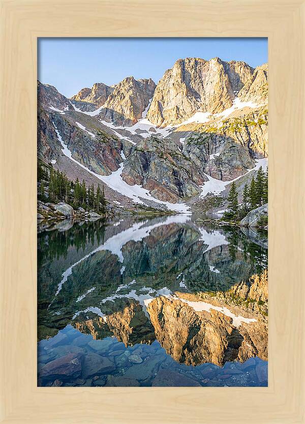 Steep Cliffs Above Mountain Lake