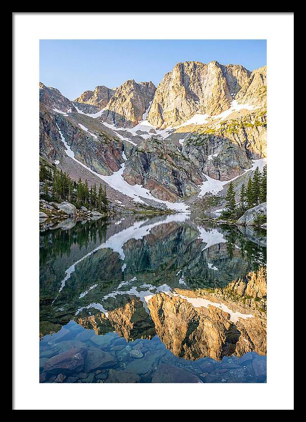 Steep Cliffs Above Mountain Lake