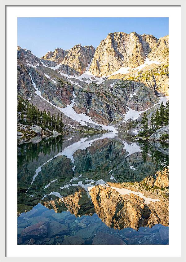 Steep Cliffs Above Mountain Lake