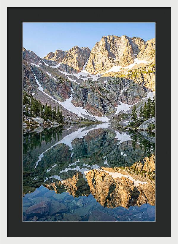 Steep Cliffs Above Mountain Lake