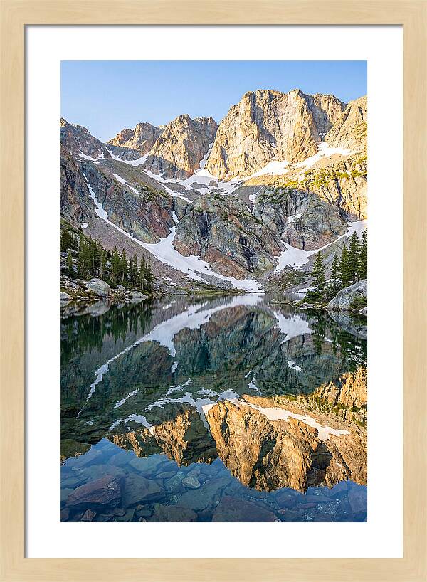 Steep Cliffs Above Mountain Lake