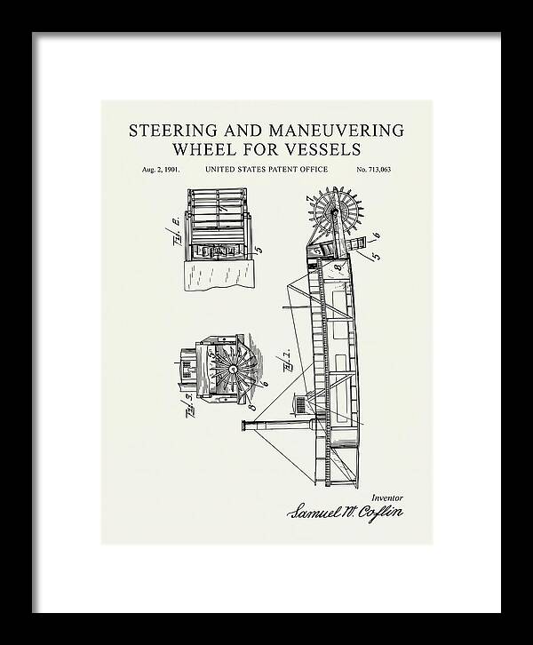 Steering And Maneuvering Wheel For Vessels Minimalist Patent Us713063a
