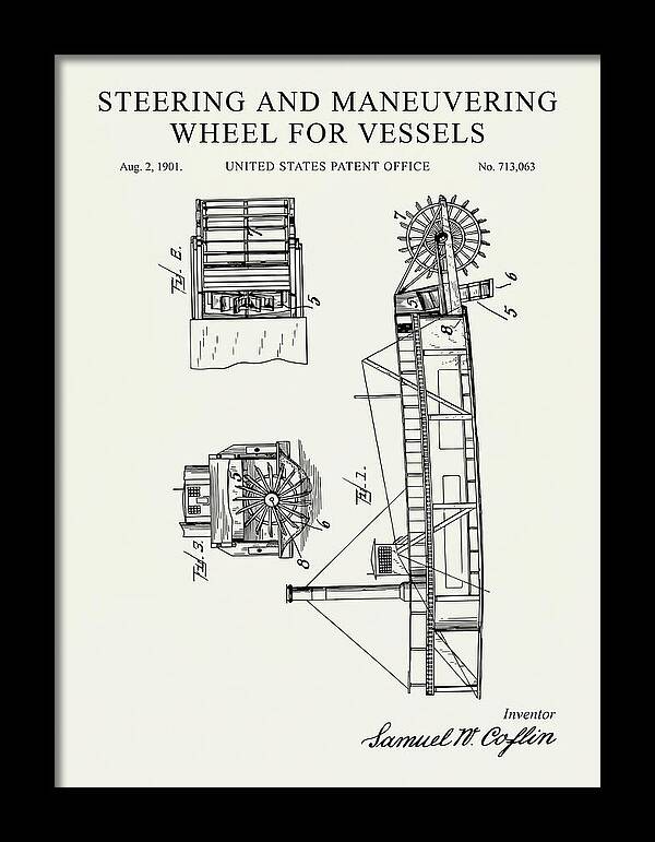 Steering And Maneuvering Wheel For Vessels Minimalist Patent Us713063a