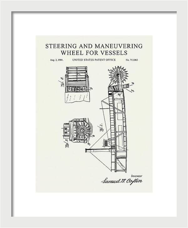 Steering And Maneuvering Wheel For Vessels Minimalist Patent Us713063a