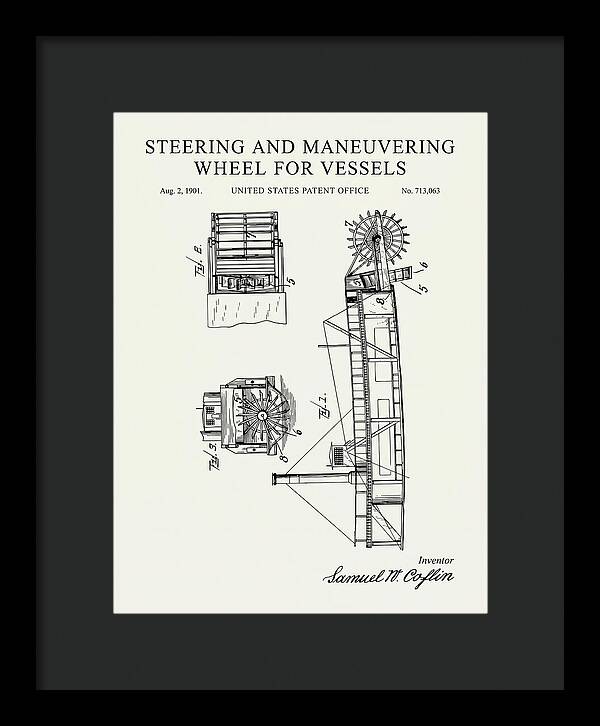 Steering And Maneuvering Wheel For Vessels Minimalist Patent Us713063a