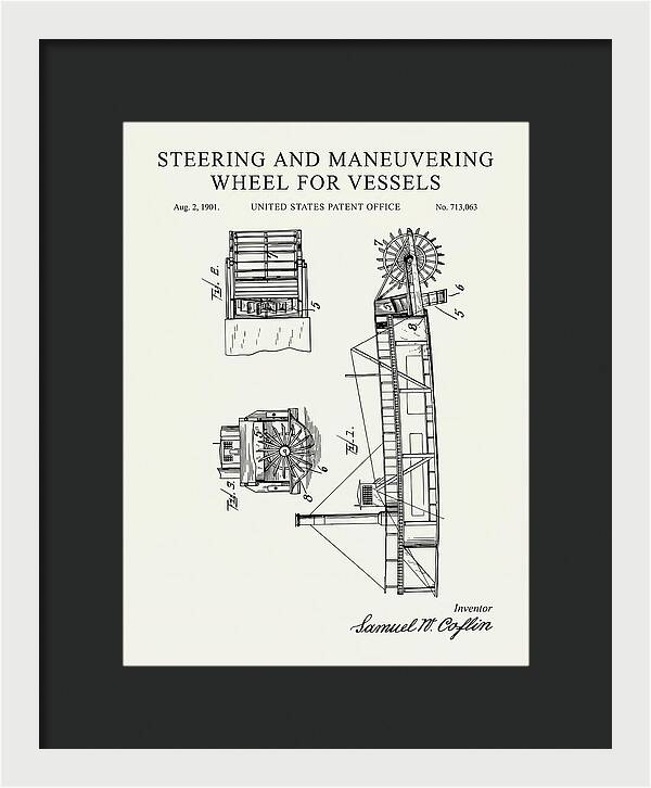 Steering And Maneuvering Wheel For Vessels Minimalist Patent Us713063a