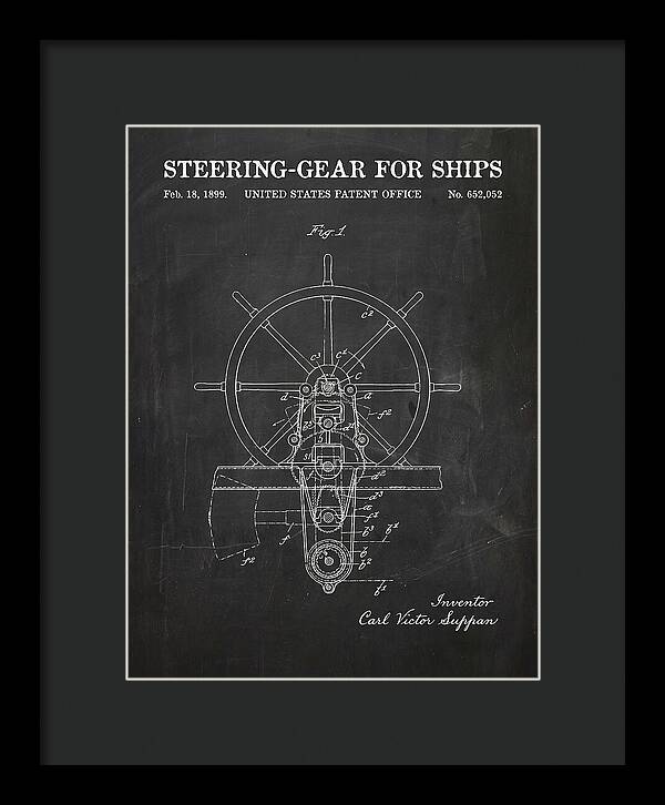 Steering Gear For Ships Chalkboard Patent Us652052a