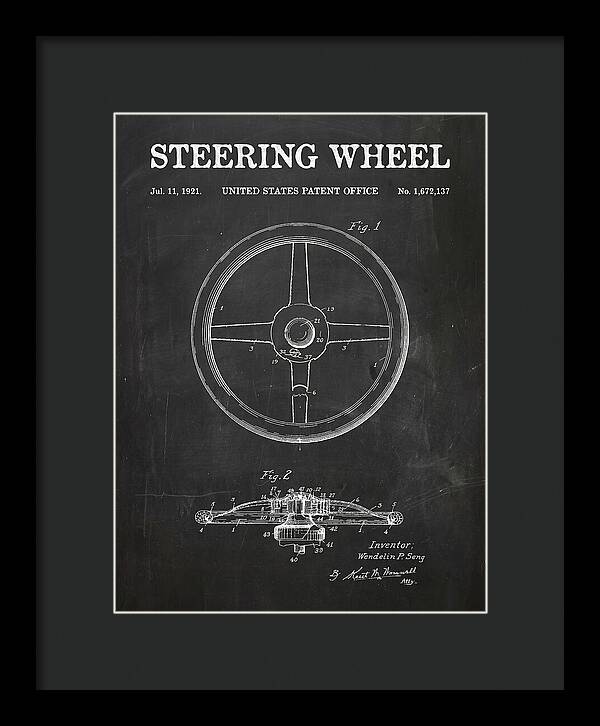 Steering Wheel Chalkboard Patent Us1672137a
