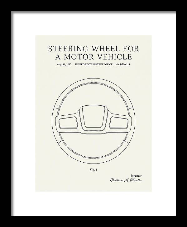 Steering Wheel For A Motor Vehicle Minimalist Patent Usd700118s1