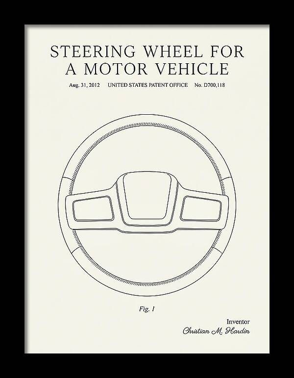 Steering Wheel For A Motor Vehicle Minimalist Patent Usd700118s1