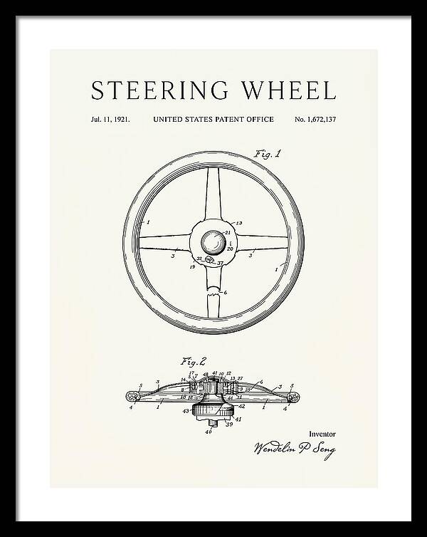 Steering Wheel Minimalist Patent Us1672137a