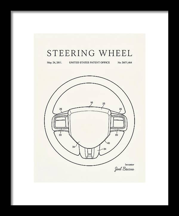 Steering Wheel Minimalist Patent Usd671464s1
