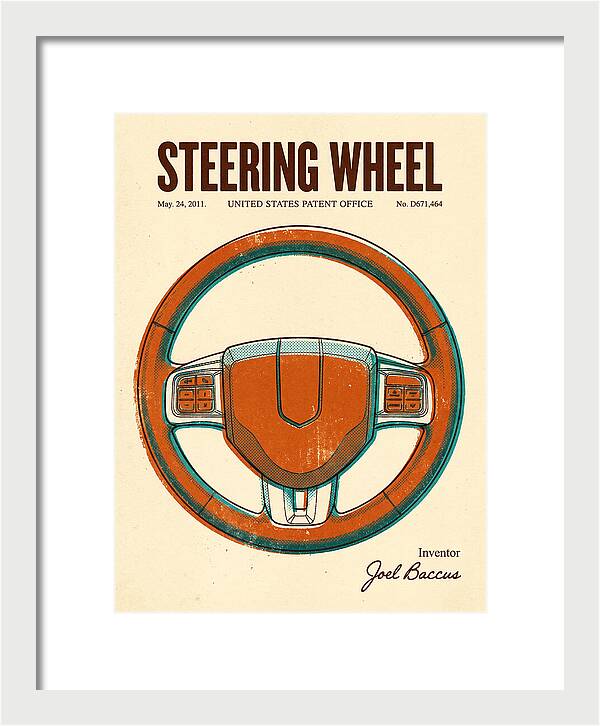Steering Wheel Retro Patent Usd671464s1